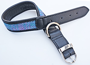 Medium Harris Tweed Dog Collar